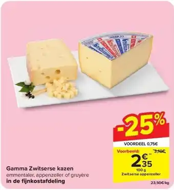 Carrefour Gamma Zwitserse kazen aanbieding