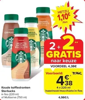 Carrefour Koude ko edranken Starbucks aanbieding