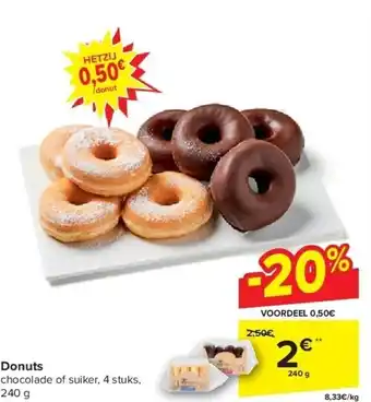 Carrefour Donuts aanbieding