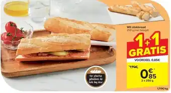 Carrefour Wit stokbrood aanbieding