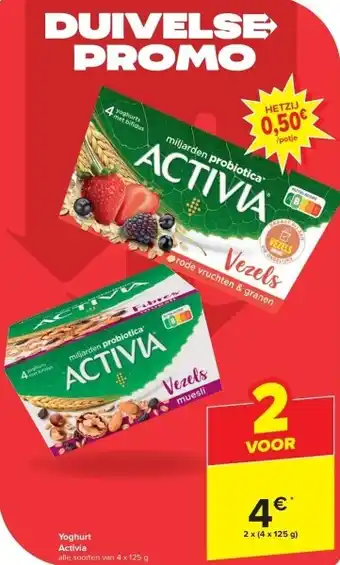 Carrefour Yoghurt Activia aanbieding