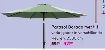 Leen Bakker Parasol Dorado met tilt aanbieding