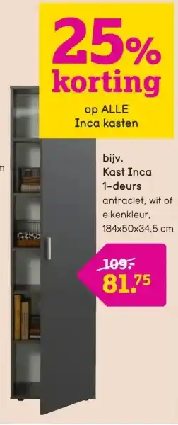 Kast Inca 1-deurs