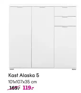 Leen Bakker Kast Alaska 5 aanbieding