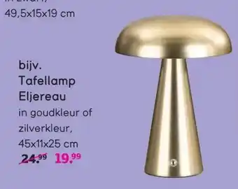 Leen Bakker Tafellamp Eljereau aanbieding