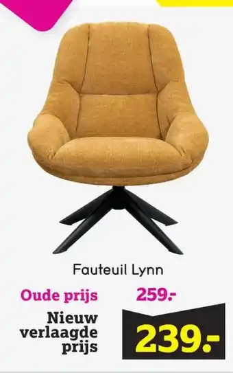 Leen Bakker Fauteuil Lynn aanbieding