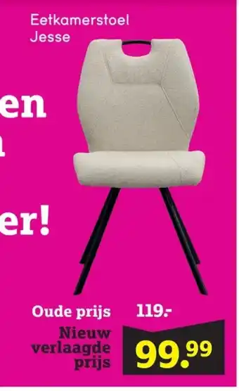 Leen Bakker Eetkamerstoel Jesse aanbieding