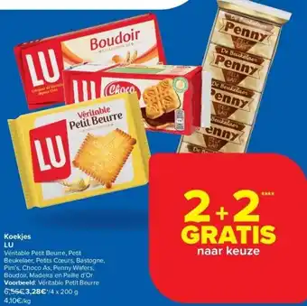 Carrefour Koekjes LU aanbieding