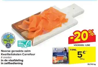 Carrefour Noorse gerookte zalm Kwaliteitsketen Carrefour aanbieding