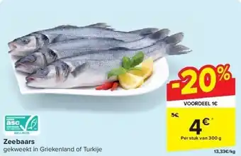 Carrefour Zeebaars aanbieding