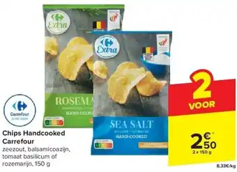 Carrefour Chips Handcooked Carrefour aanbieding