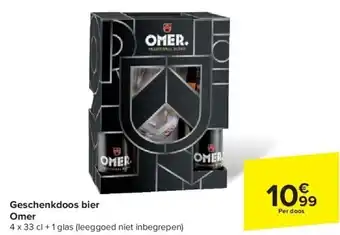 Carrefour Geschenkdoos bier Omer aanbieding