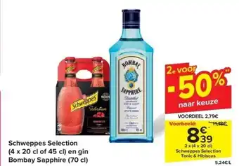 Carrefour Schweppes Selection aanbieding