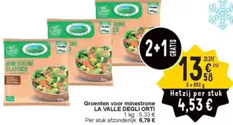 Cora Groenten voor minestrone LA VALLE DEGLI ORTI aanbieding