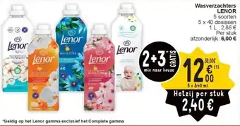 Cora Wasverzachters LENOR aanbieding