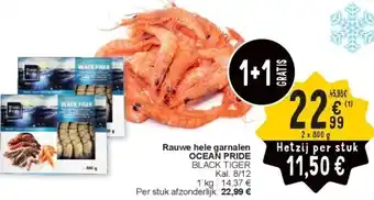 Cora Rauwe hele garnalen OCEAN PRIDE aanbieding