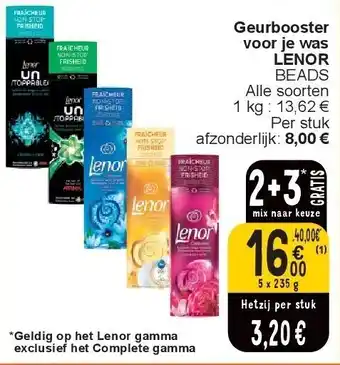 Cora Geurbooster voor je was LENOR aanbieding