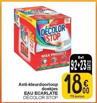 Cora Anti-kleurdoorloop doekjes EAU ECARLATE aanbieding