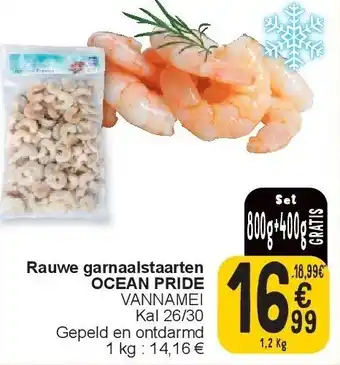 Cora Rauwe garnaalstaarten OCEAN PRIDE aanbieding