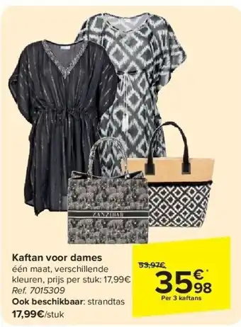 Carrefour Kaftan voor dames aanbieding