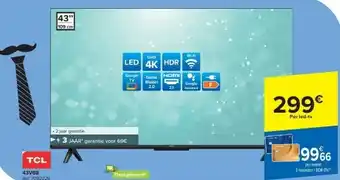 Carrefour TCL UHD 4K LED TV aanbieding