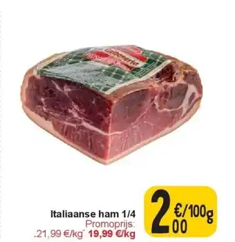 Cora Italiaanse ham 1/4 aanbieding