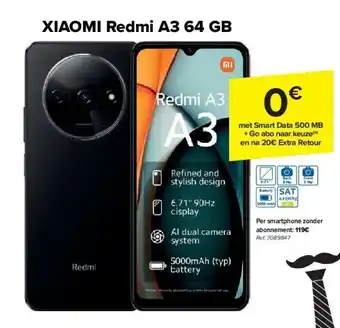 Carrefour XIAOMI Redmi A3 64 GB aanbieding