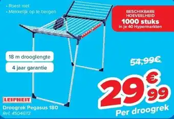 Carrefour Droogrek Pegasus 180 aanbieding