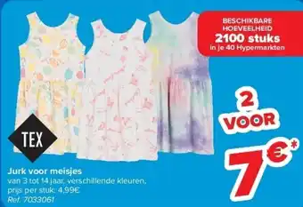 Carrefour Jurk voor meisjes aanbieding