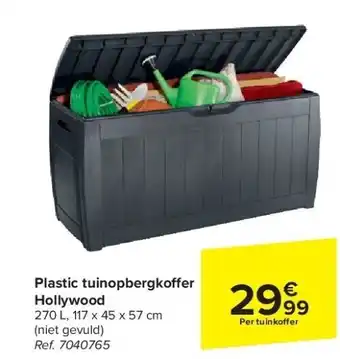 Carrefour Plastic tuinopbergko er Hollywood aanbieding