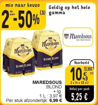 Cora MAREDSOUS aanbieding