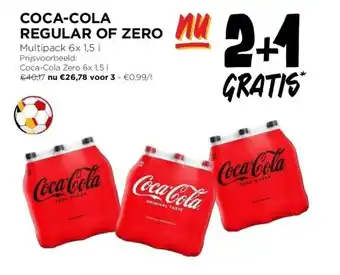 Jumbo COCA-COLA REGULAR OF ZERO Multipack 6x 1,5L aanbieding