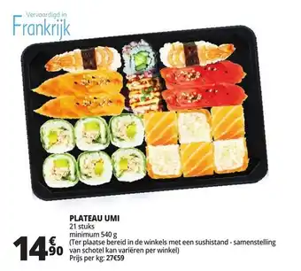 Auchan Plateau Umi 21 stuks aanbieding