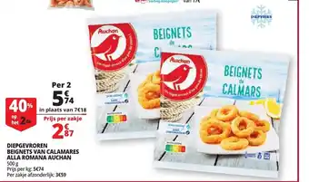 Diepgevroren Beignets Van Calamares Alla Romana Auchan 500g