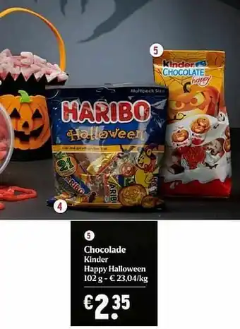 Chocolade kinder happy halloween