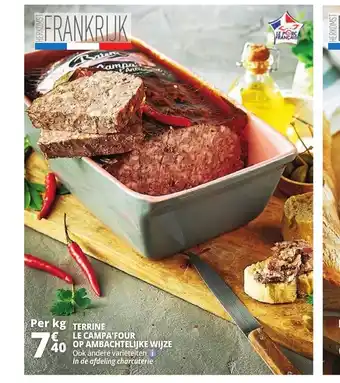 Terrine Le Campa'Four Op Ambachtelijke Wijze per kg