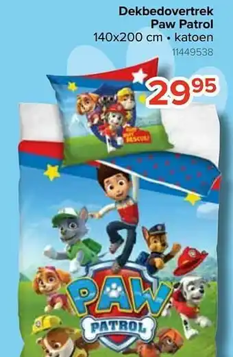 Euroshop Dekbedovertrek paw patrol aanbieding