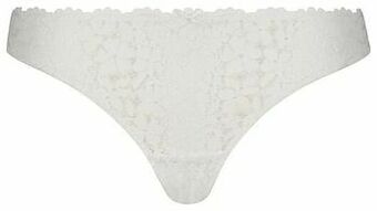 HEMA B.A.E. B.A.E. Dames String Kant Bloemen Wit (wit) aanbieding
