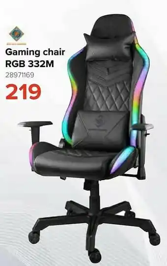 Euroshop Gaming chair rgb 332m aanbieding
