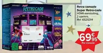 Carrefour Retro console super retro-cade aanbieding