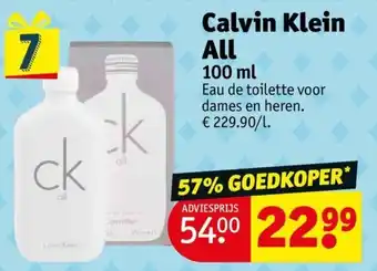 Kruidvat Calvin Klein All 100 ml aanbieding