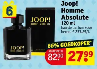 Kruidvat Joop! Homme Absolute 120 ml aanbieding