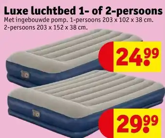 Kruidvat Luxe luchtbed 1- of 2-persoons aanbieding