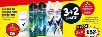 Kruidvat Rexona en Rexona Men deodorant aanbieding