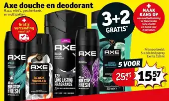 Kruidvat Axe douche en deodorant aanbieding