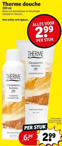 Kruidvat Therme douche aanbieding