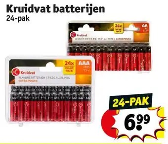 Kruidvat Batterijen 24-pak aanbieding