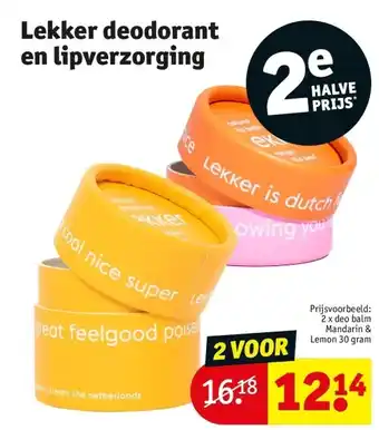 Kruidvat Lekker deodorant en lipverzorging aanbieding