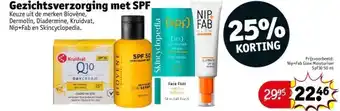 Kruidvat Gezichtsverzorging met SPF aanbieding