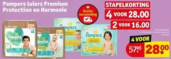 Kruidvat Pampers luiers Premium Protection en Harmonie aanbieding